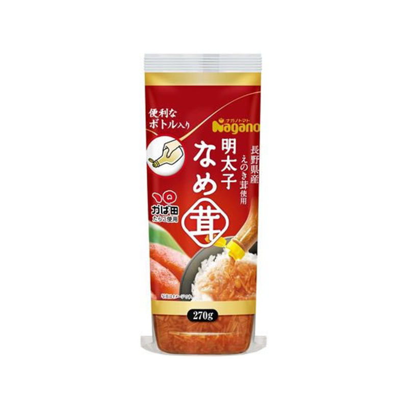 ナガノトマト 明太子なめ茸 ボトル入り 270g 1個※軽（ご注文単位1個）【直送品】