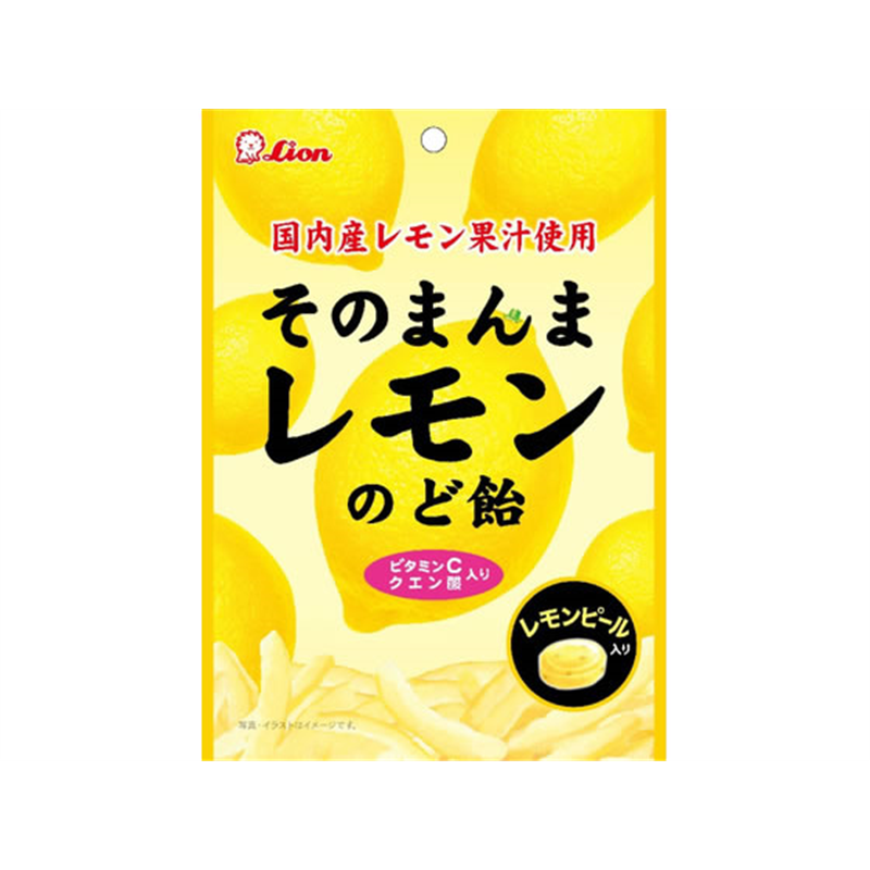 ライオン菓子 そのまんまレモンのど飴 73g 1袋※軽（ご注文単位1袋）【直送品】