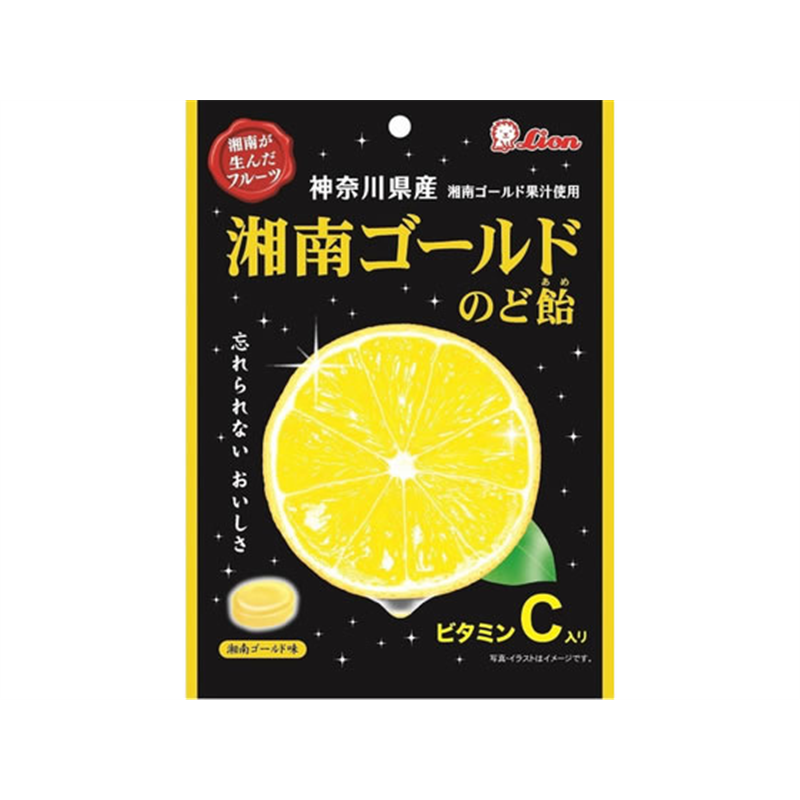 ライオン菓子 湘南ゴールドのど飴 72g 1袋※軽（ご注文単位1袋）【直送品】