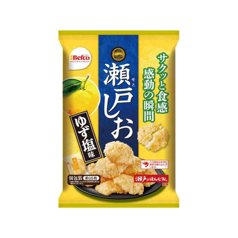 栗山米菓 瀬戸しお ゆず塩味 1袋※軽（ご注文単位1袋）【直送品】