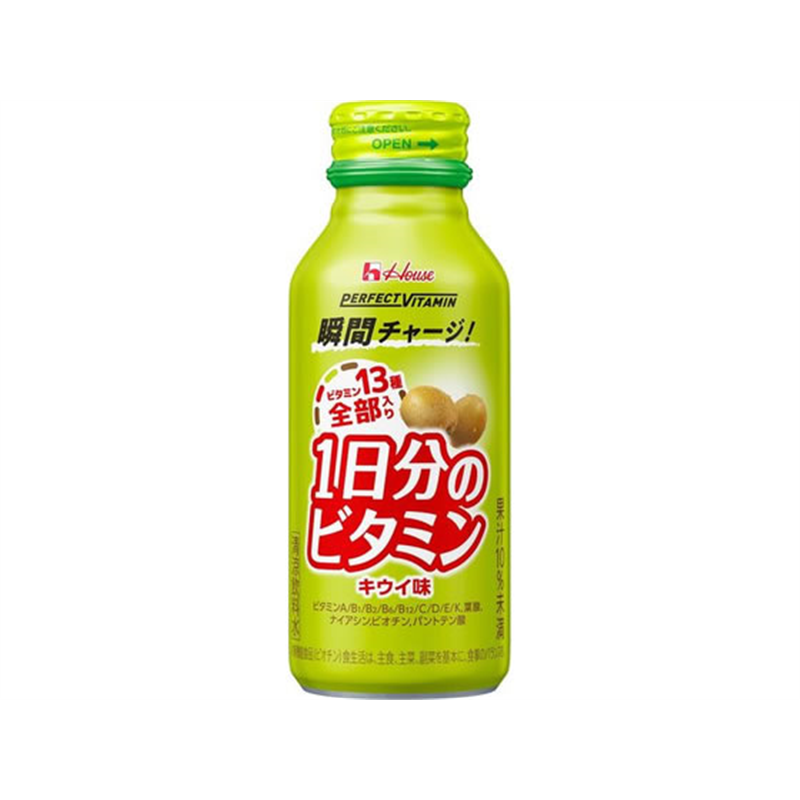 ハウス食品 1日分のビタミン キウイ味 120mL 1個※軽(ご注文単位1個)【直送品】