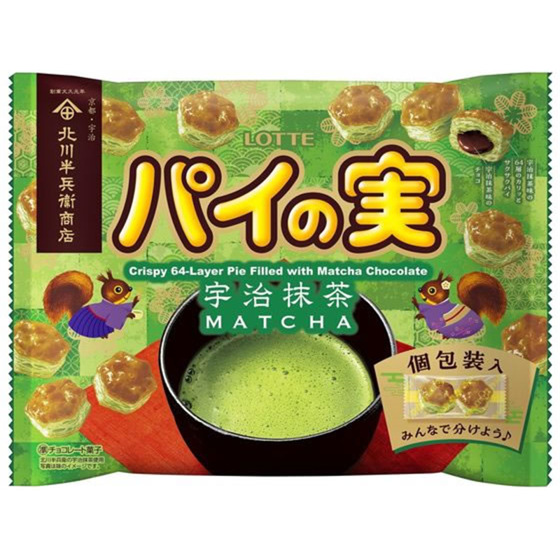 ロッテパイの実 シェアパック 宇治抹茶 1袋※軽（ご注文単位1袋）【直送品】