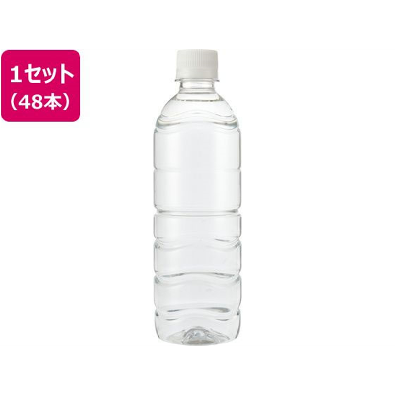 ミツウロコ 富士清水 JAPAN WATER ラベルレス 500mL 48本 1セット※軽（ご注文単位1セット）【直送品】