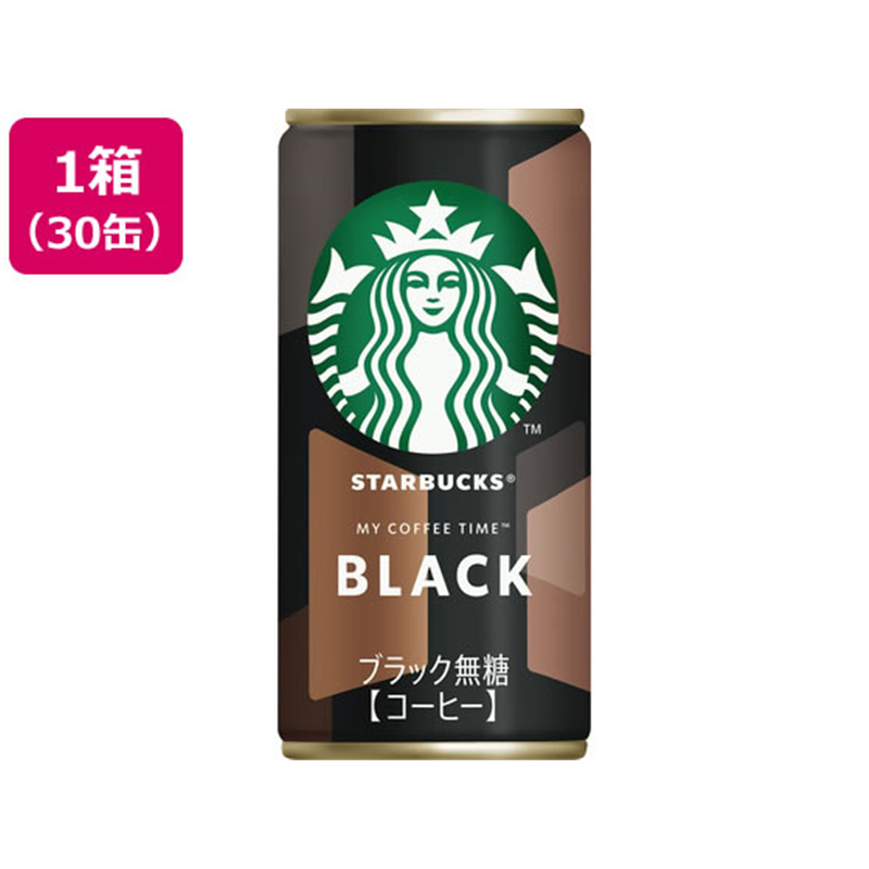 サントリー スターバックス MY COFFEE TIME ブラック185g×30缶 1箱※軽（ご注文単位1箱）【直送品】
