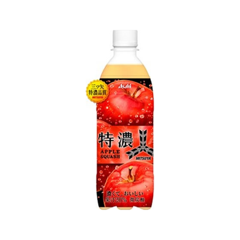 アサヒ飲料 三ツ矢特濃アップルスカッシュ 500mL 1本※軽（ご注文単位1本）【直送品】
