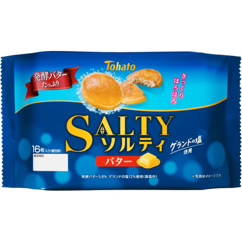 東ハト ファミリーサイズ ソルティバター 16枚 1袋※軽（ご注文単位1袋）【直送品】