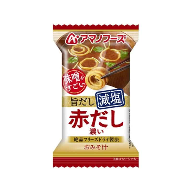 アマノフーズ 味噌がすごい おみそ汁 赤だし 旨だし減塩 フリーズドライ 1個※軽（ご注文単位1個）【直送品】