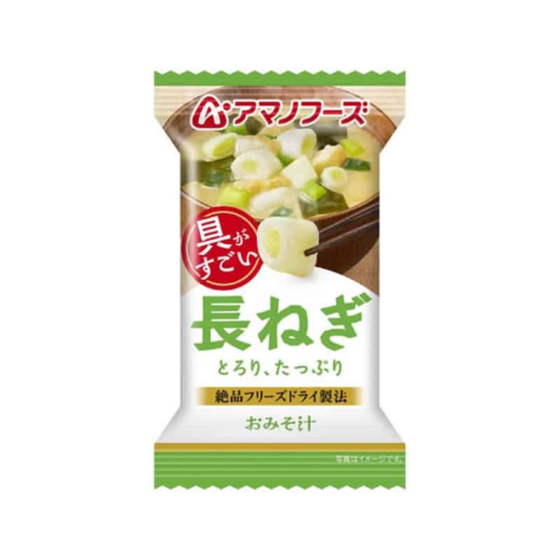 アマノフーズ 具がすごい おみそ汁 長ねぎ フリーズドライ 1個※軽（ご注文単位1個）【直送品】
