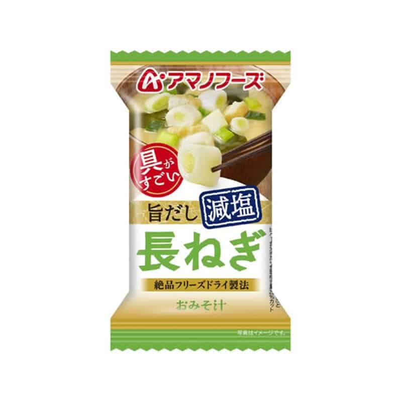 アマノフーズ 具がすごい おみそ汁 長ねぎ 旨だし減塩 フリーズドライ 1個※軽（ご注文単位1個）【直送品】