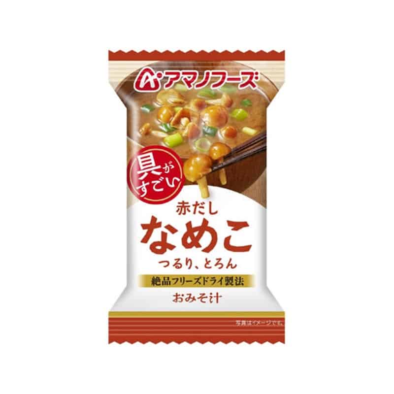 アマノフーズ 具がすごい おみそ汁 なめこ 赤だし フリーズドライ 1個※軽（ご注文単位1個）【直送品】