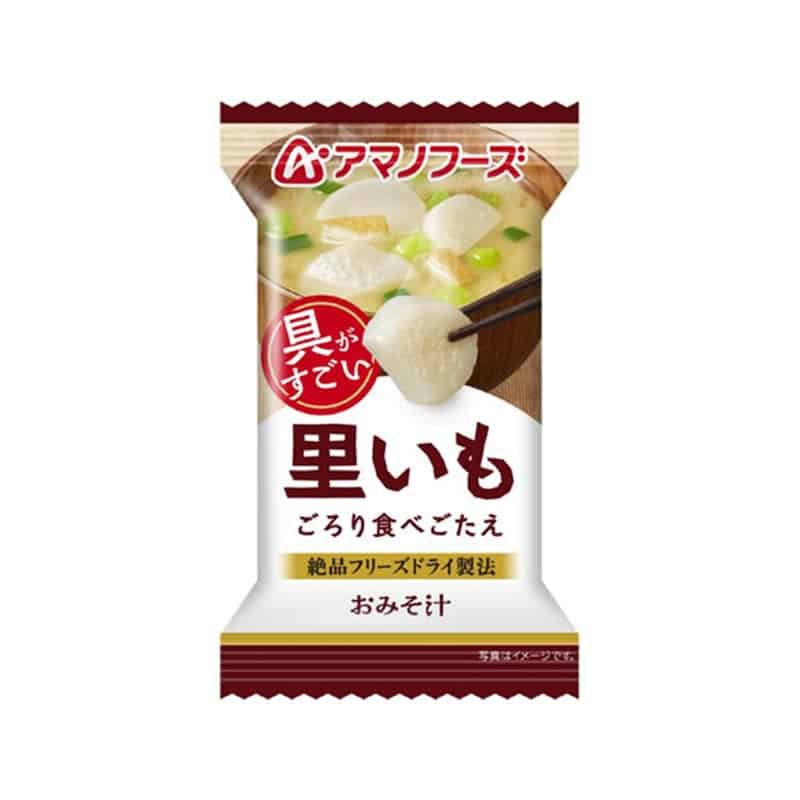 アマノフーズ 具がすごい おみそ汁 里いも フリーズドライ 1個※軽（ご注文単位1個）【直送品】