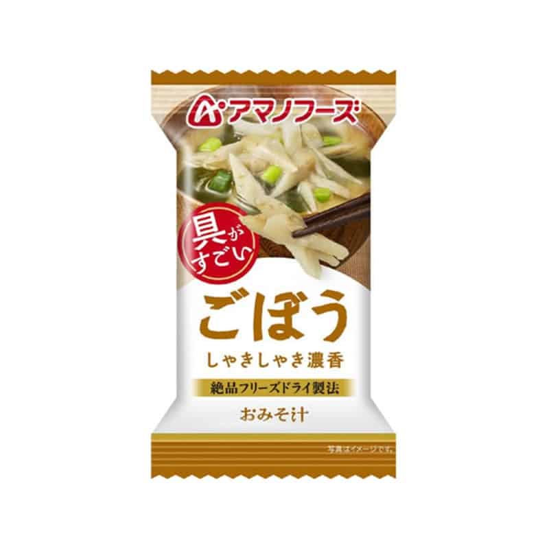 アマノフーズ 具がすごい おみそ汁 ごぼう フリーズドライ 1個※軽（ご注文単位1個）【直送品】