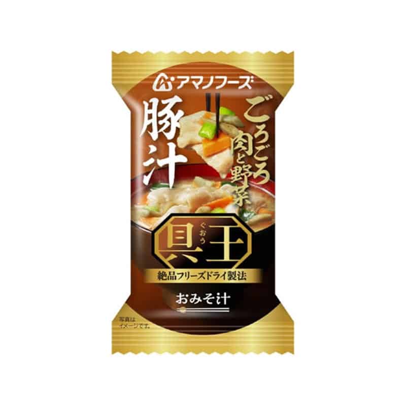 アマノフーズ 具王 おみそ汁 豚汁 フリーズドライ 1個※軽（ご注文単位1個）【直送品】