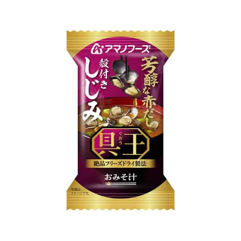 アマノフーズ 具王 おみそ汁 殻付きしじみ 赤だし フリーズドライ 1個※軽（ご注文単位1個）【直送品】