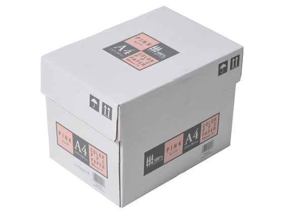 APPJ カラーコピー用紙 ピンク A4 500枚×5冊 CPP001 1箱(ご注文単位1箱)【直送品】