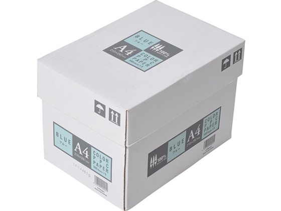 APPJ カラーコピー用紙 ブルー A4 500枚×5冊 CPB001 1箱(ご注文単位1箱)【直送品】