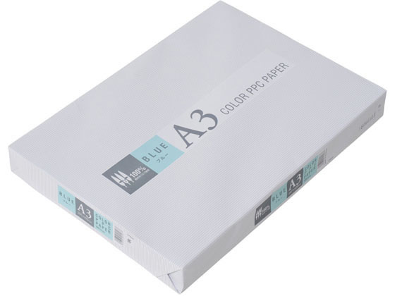 APPJ カラーコピー用紙 ブルー A3 500枚 CPB002 1冊(ご注文単位1冊)【直送品】