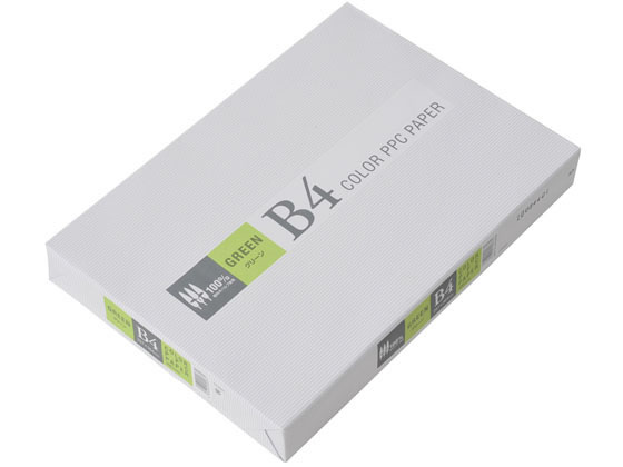 APPJ カラーコピー用紙 グリーン B4 500枚 CPG003 1冊(ご注文単位1冊)【直送品】