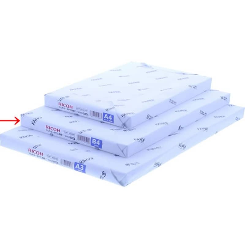 リコー フルカラーコピー用紙 タイプ6000(90W) B4 200枚 632341 1冊（ご注文単位1冊)【直送品】