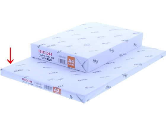 リコー フルカラーコピー用紙 タイプ6000(58W) A3 250枚 632364 1冊(ご注文単位1冊)【直送品】