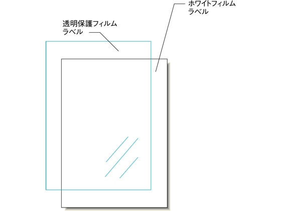 エーワン UVカット保護カバー付光沢フィルムラベル A3 3セット 31046 1冊(ご注文単位1冊)【直送品】