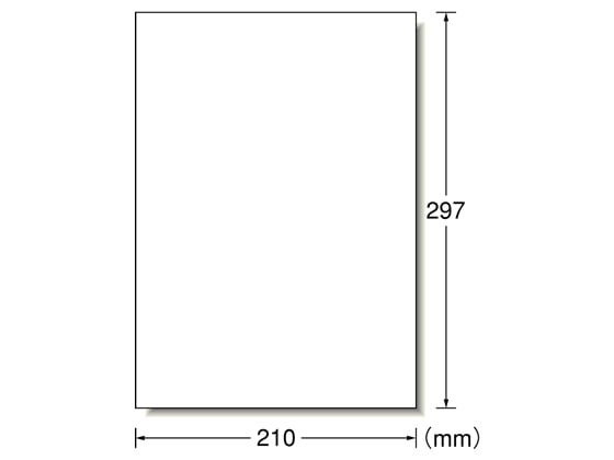 エーワン レーザー用ラベル A4 ノーカット 20枚 65201 1冊(ご注文単位1冊)【直送品】