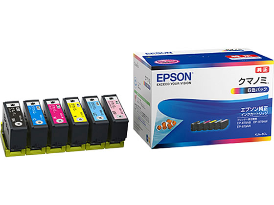 EPSON インクカートリッジ 6色パック KUI-6CL 1パック(ご注文単位1パック)【直送品】