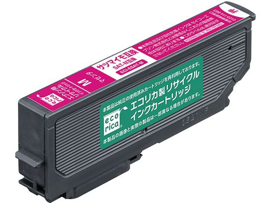 エコリカ エプソン用インクカートリッジ マゼンタ ECI-ESAT-M 1個(ご注文単位1個)【直送品】