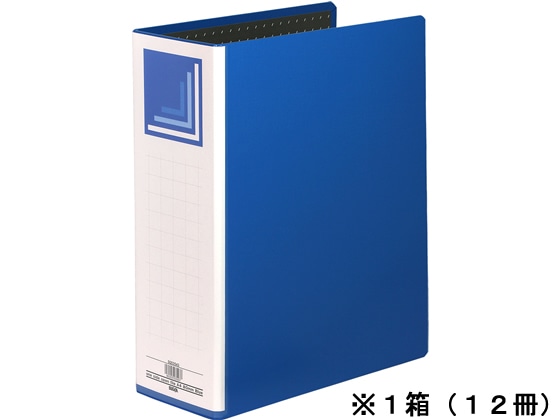 ハピラ 片開きパイプ式ファイル A4タテ とじ幅80mm 12冊 1箱(ご注文単位1箱)【直送品】