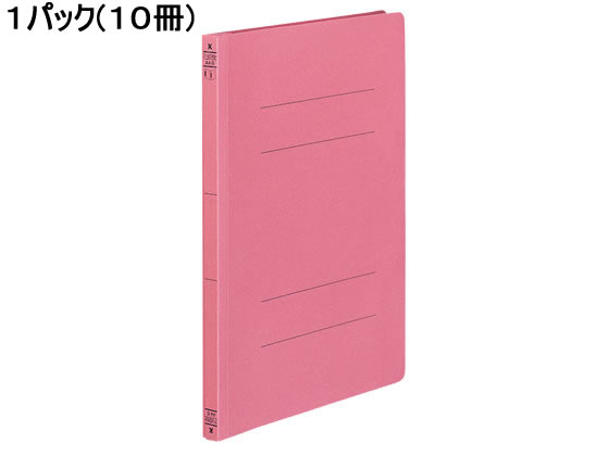 コクヨ フラットファイル(ダブルとじ具タイプ) A4タテ ピンク 10冊 1パック(ご注文単位1パック)【直送品】