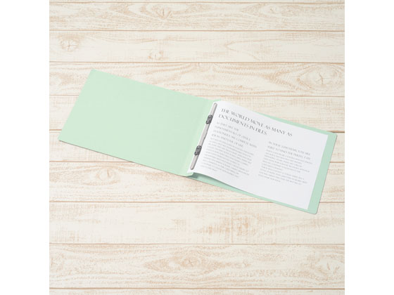 プラス フラットファイル ノンステッチ A4ヨコ ブルー NO.022N 78-275 1冊(ご注文単位1冊)【直送品】