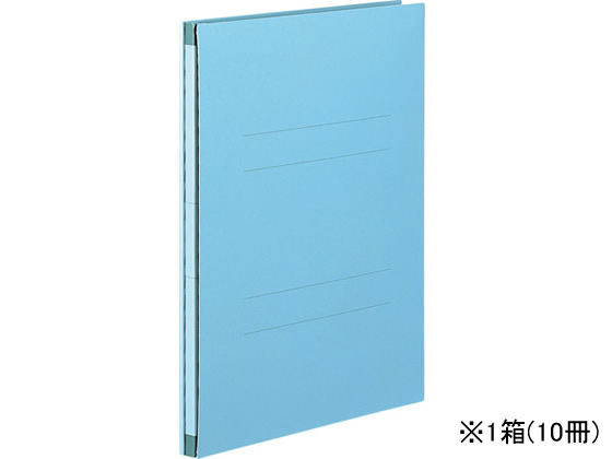 セキセイ のび~るファイル(エスヤード)PP貼り A4タテ ブルー 10冊 1箱(ご注文単位1箱)【直送品】