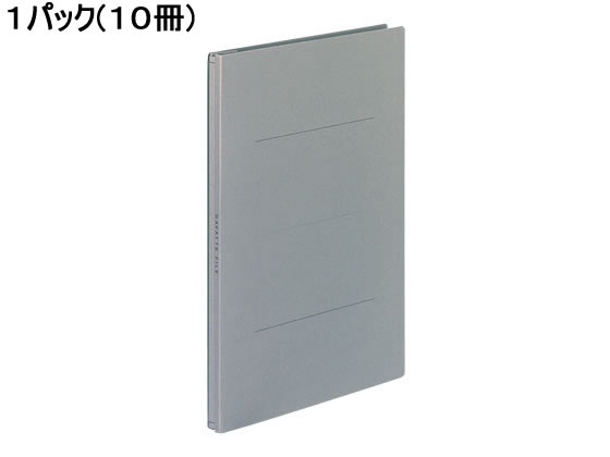 コクヨ ガバットファイル(紙製) B5タテ グレー 10冊 フ-91M 1パック(ご注文単位1パック)【直送品】