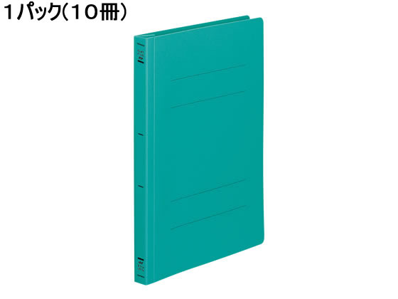 コクヨ フラットファイルPP B5タテ とじ厚15mm 緑 10冊 フ-H11G 1パック(ご注文単位1パック)【直送品】