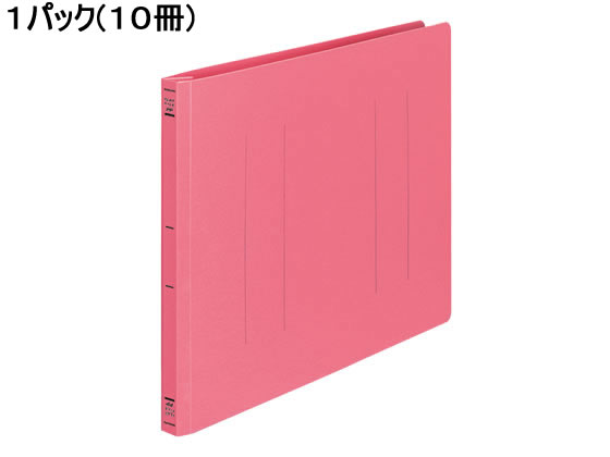 コクヨ フラットファイルPP B4ヨコ とじ厚15mm ピンク 10冊 1パック(ご注文単位1パック)【直送品】