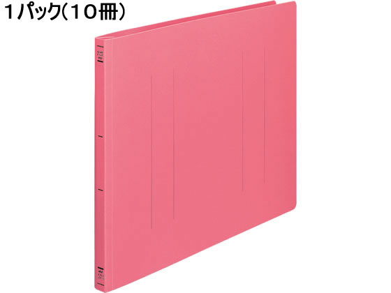 コクヨ フラットファイルPP A3ヨコ とじ厚15mm ピンク 10冊 1パック(ご注文単位1パック)【直送品】