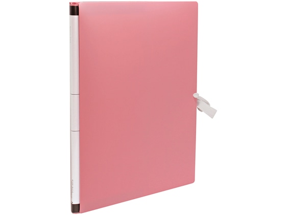 セキセイ のび~るファイル(エスヤード)PP A4タテ紐付 ピンク 1冊(ご注文単位1冊)【直送品】