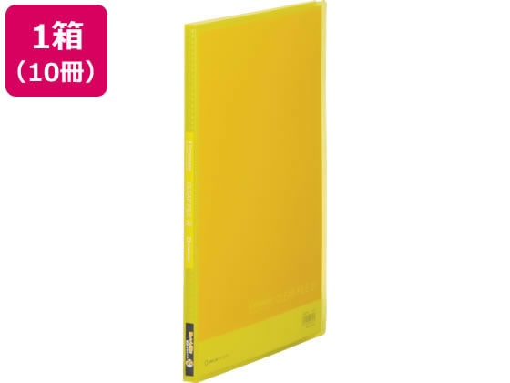 キングジム シンプリーズ クリアーファイル(透明)A4 20ポケット 黄 10冊 1箱(ご注文単位1箱)【直送品】