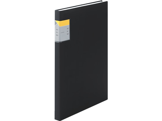 キングジム クリアーファイル カキコ A4 40ポケット 黒 8632Wクロ 1冊(ご注文単位1冊)【直送品】