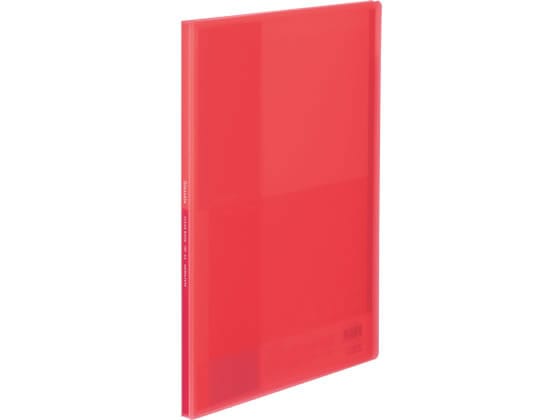 コクヨ クリヤーブック(Glassele)固定式 A4 10P コーラルピンク 1冊(ご注文単位1冊)【直送品】