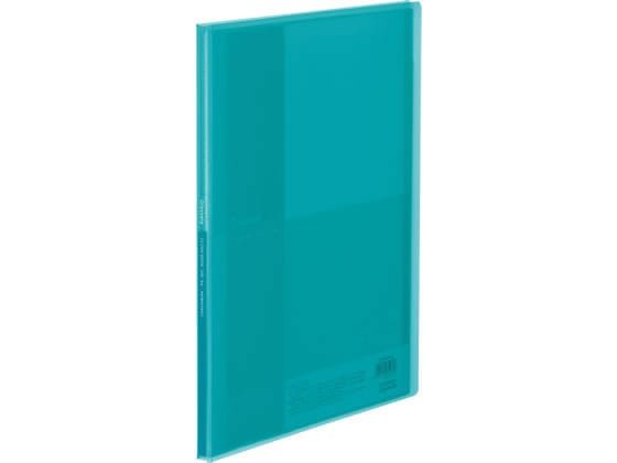 コクヨ クリヤーブック(Glassele)固定式 A4 20P ライトブルー 1冊(ご注文単位1冊)【直送品】