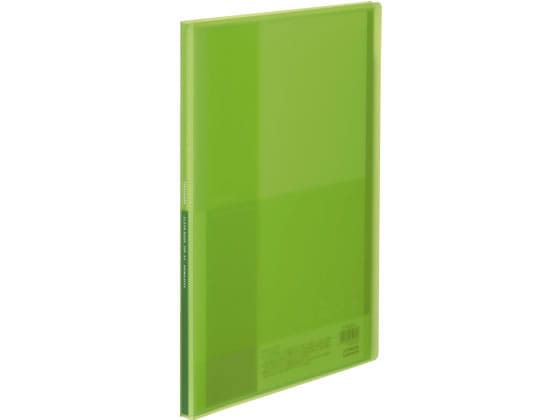 コクヨ クリヤーブック(Glassele)固定式 A4 20P ライトグリーン 1冊(ご注文単位1冊)【直送品】