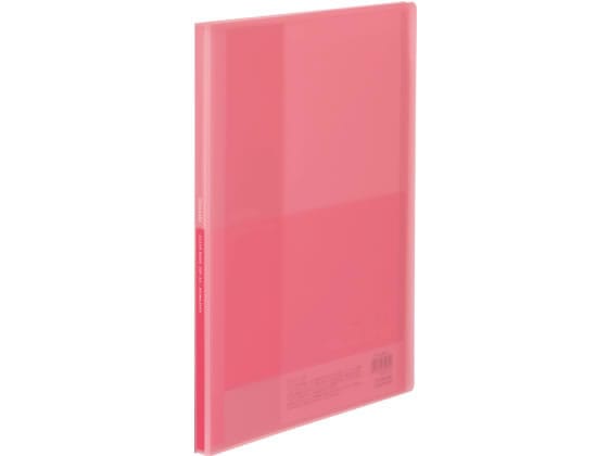 コクヨ クリヤーブック(Glassele)固定式 A4 20P ライトピンク 1冊(ご注文単位1冊)【直送品】