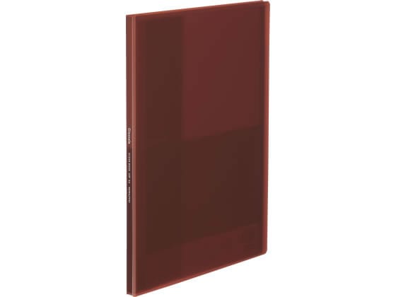 コクヨ クリヤーブック(Glassele)固定式 A4 20P ブラウン 1冊(ご注文単位1冊)【直送品】