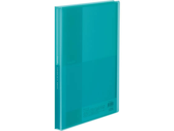 コクヨ クリヤーブック(Glassele)固定式 A4 40P ライトブルー 1冊(ご注文単位1冊)【直送品】