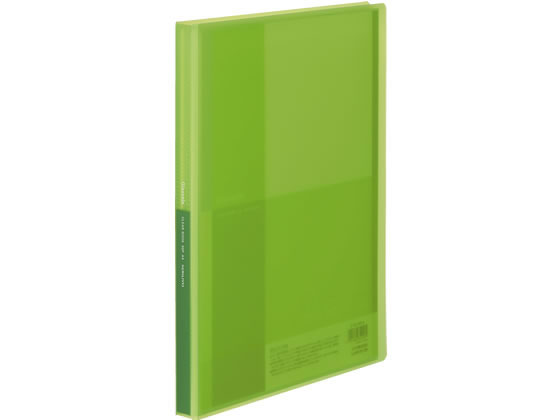 コクヨ クリヤーブック(Glassele)固定式 A4 40P ライトグリーン 1冊(ご注文単位1冊)【直送品】