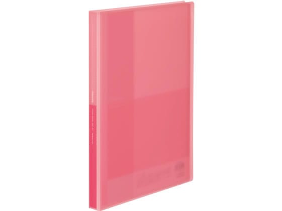 コクヨ クリヤーブック(Glassele)固定式 A4 40P ライトピンク 1冊(ご注文単位1冊)【直送品】