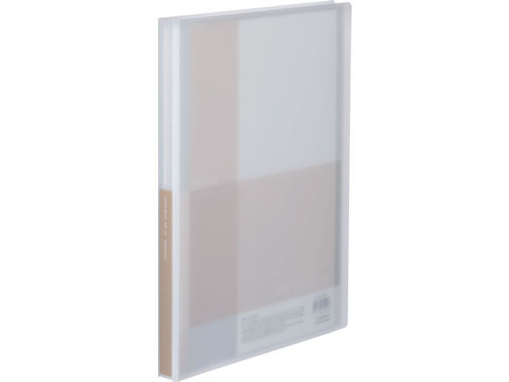 コクヨ クリヤーブック(Glassele)固定式 A4 40P ホワイト ラ-GL40W 1冊(ご注文単位1冊)【直送品】