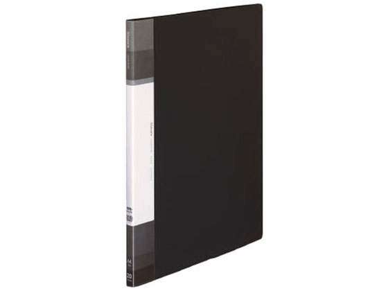 コクヨ クリヤーブック(Glassele)固定式A4背ポケット 20P ブラック 1冊(ご注文単位1冊)【直送品】
