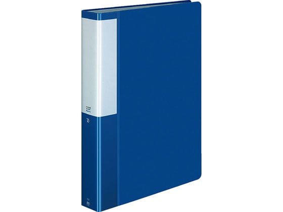 コクヨ クリヤーブック POSITY 固定式A4 80ポケット ブルー 1冊(ご注文単位1冊)【直送品】